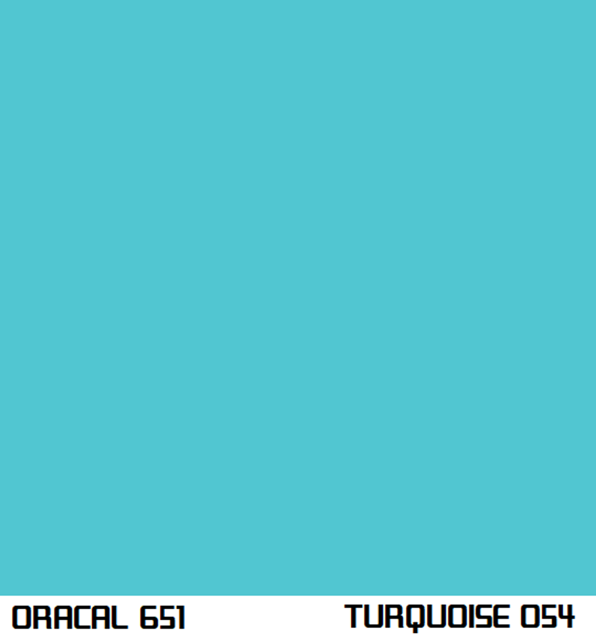 Oracal 651 Permanent Adhesive Vinyl Gloss - Turquoise 054 - JDMFV